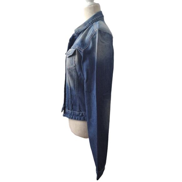 Diesel Kimti Y2k Women's Made In Italy Denim Blue Jean Jacket Long Sleeves Large - Picture 3 of 7